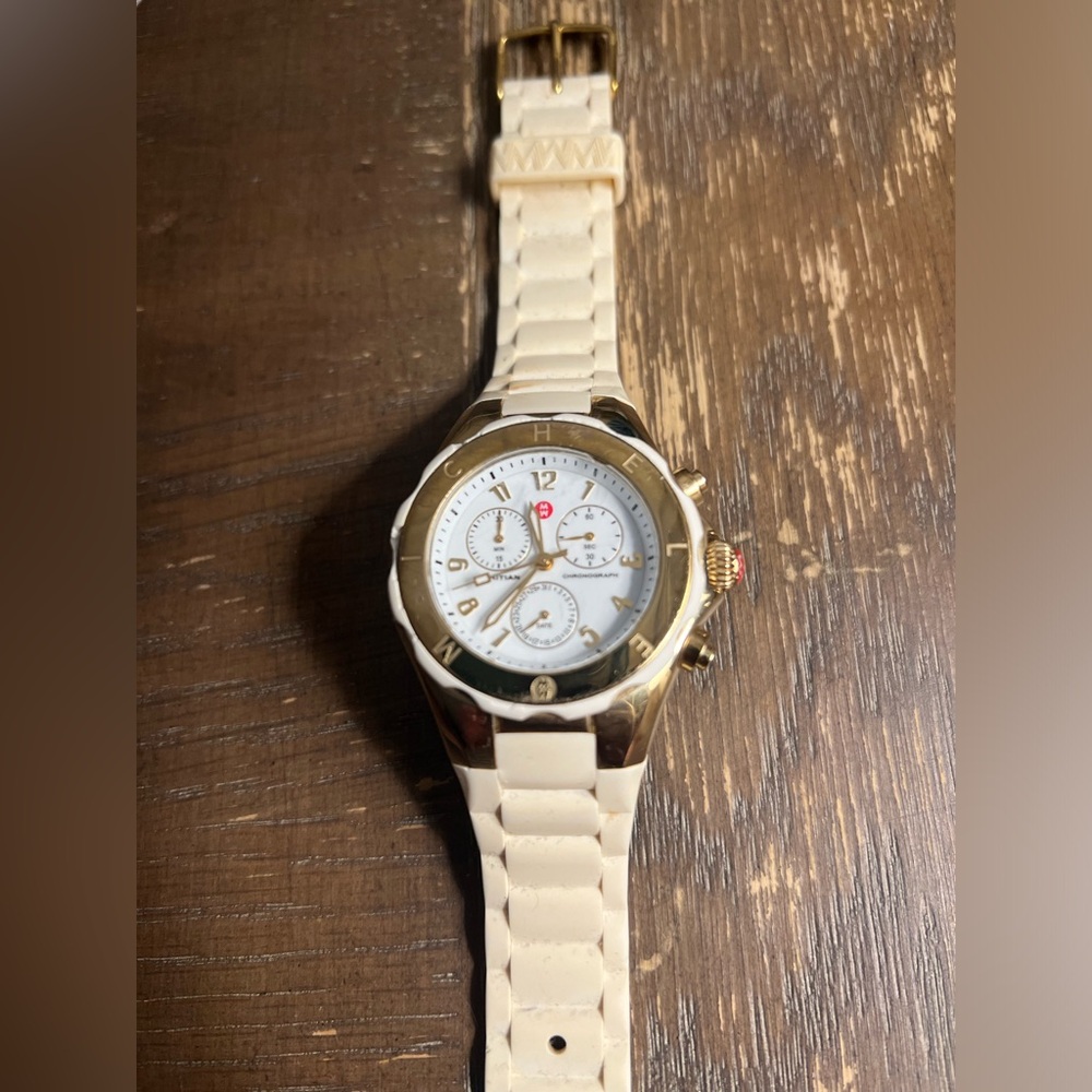 Michele Gold Watch Silicone Band - Picture 4 of 6